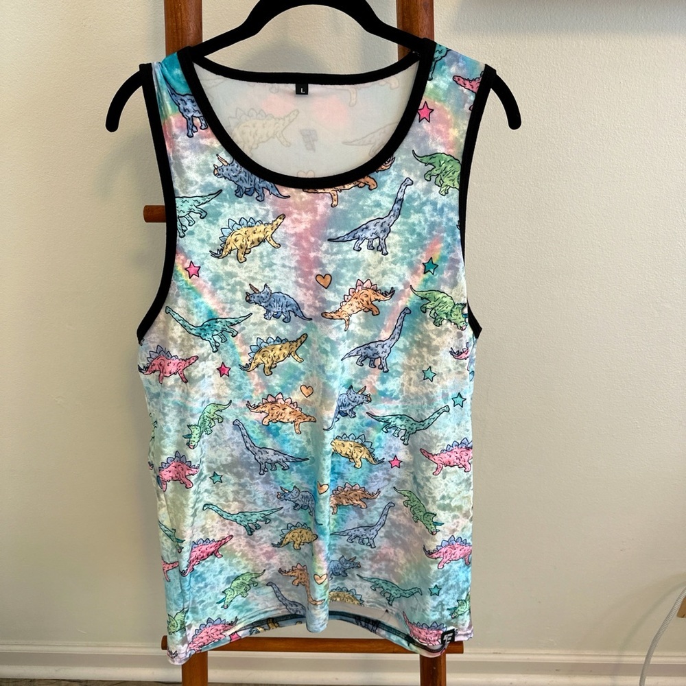NWOT rainbow dino tank